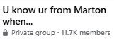 U know ur from Marton