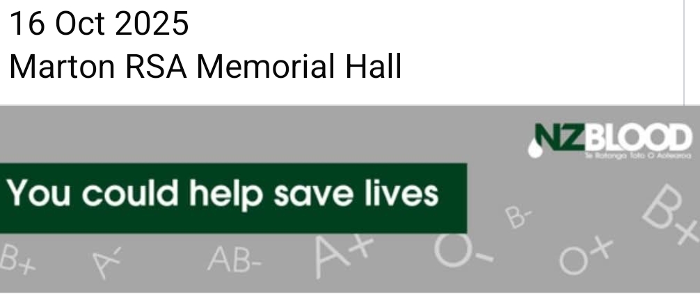 The NZ Blood Team in Marton